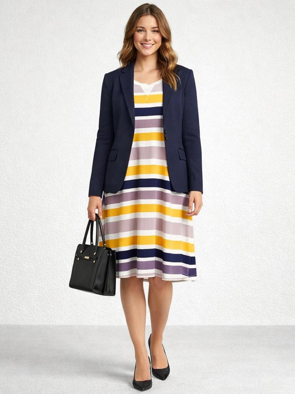 Together Clothing French Terry Long sleeve scoop neck pockets Large Fall Dress
